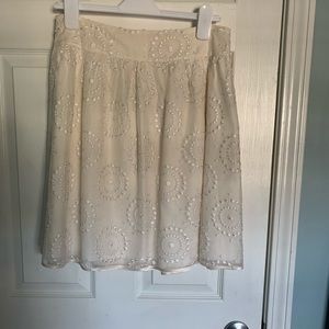 Lilly Pulitzer summer white skirt.